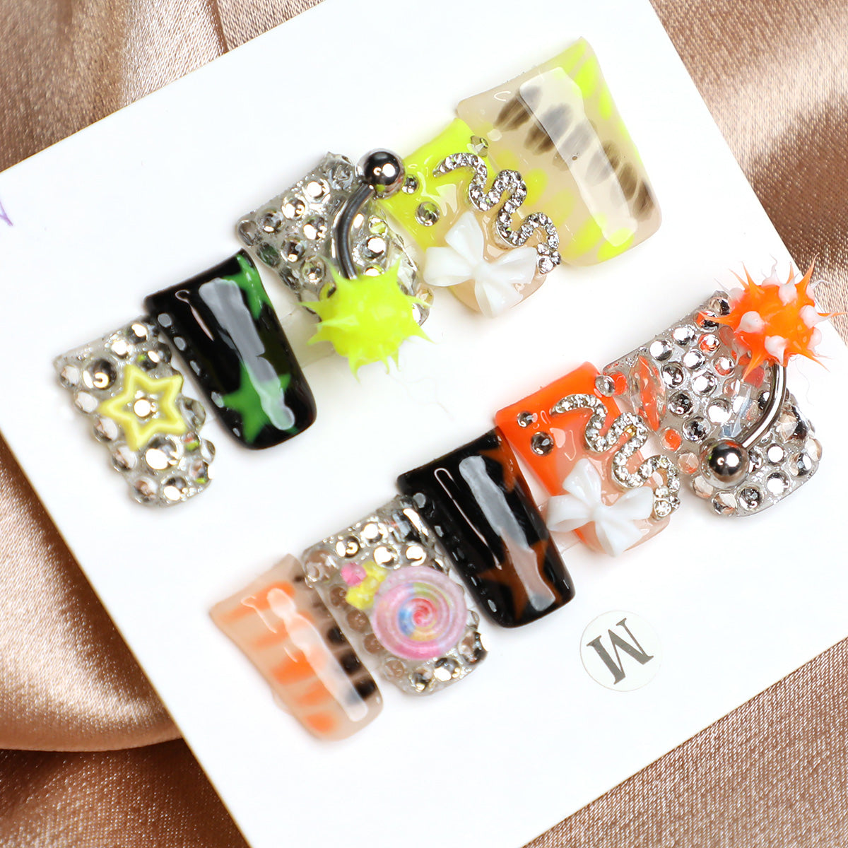 Y2K Era Duck Handmade Press-On Nail Full-Cover Acrylic Set